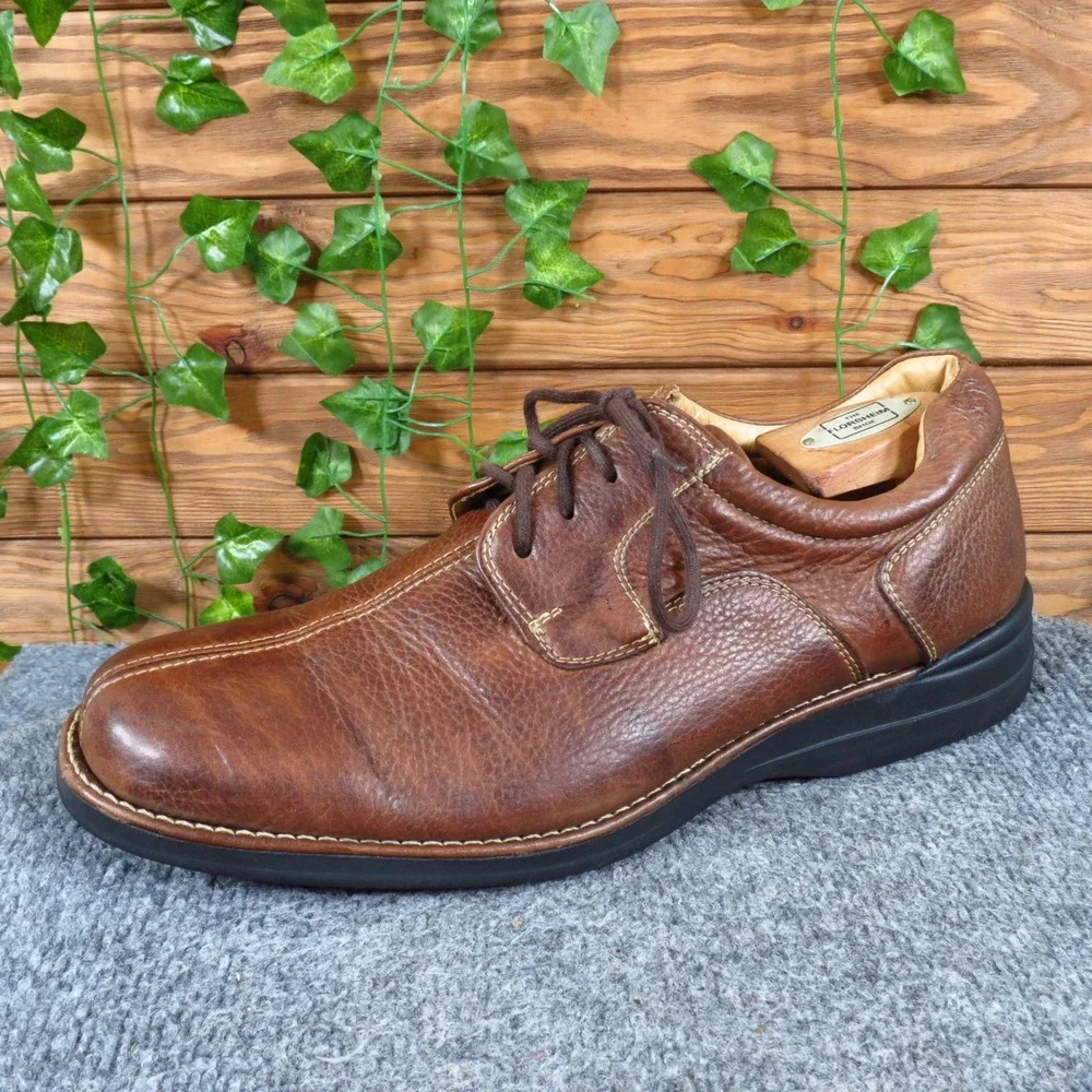 Nordstrom Carlton Mens Oxford Shoes Size 11 D Dress Work Brown Leather Brazil